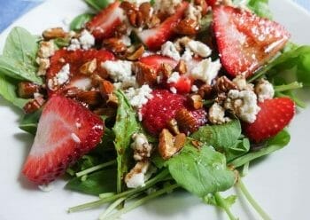 Strawberry arugula salad