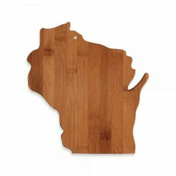 Wisconsin shaped cutting board