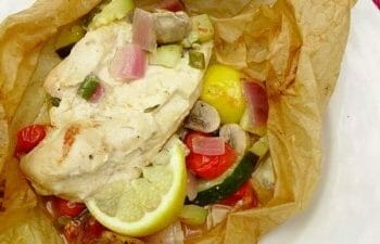 Lemon chicken en papillote