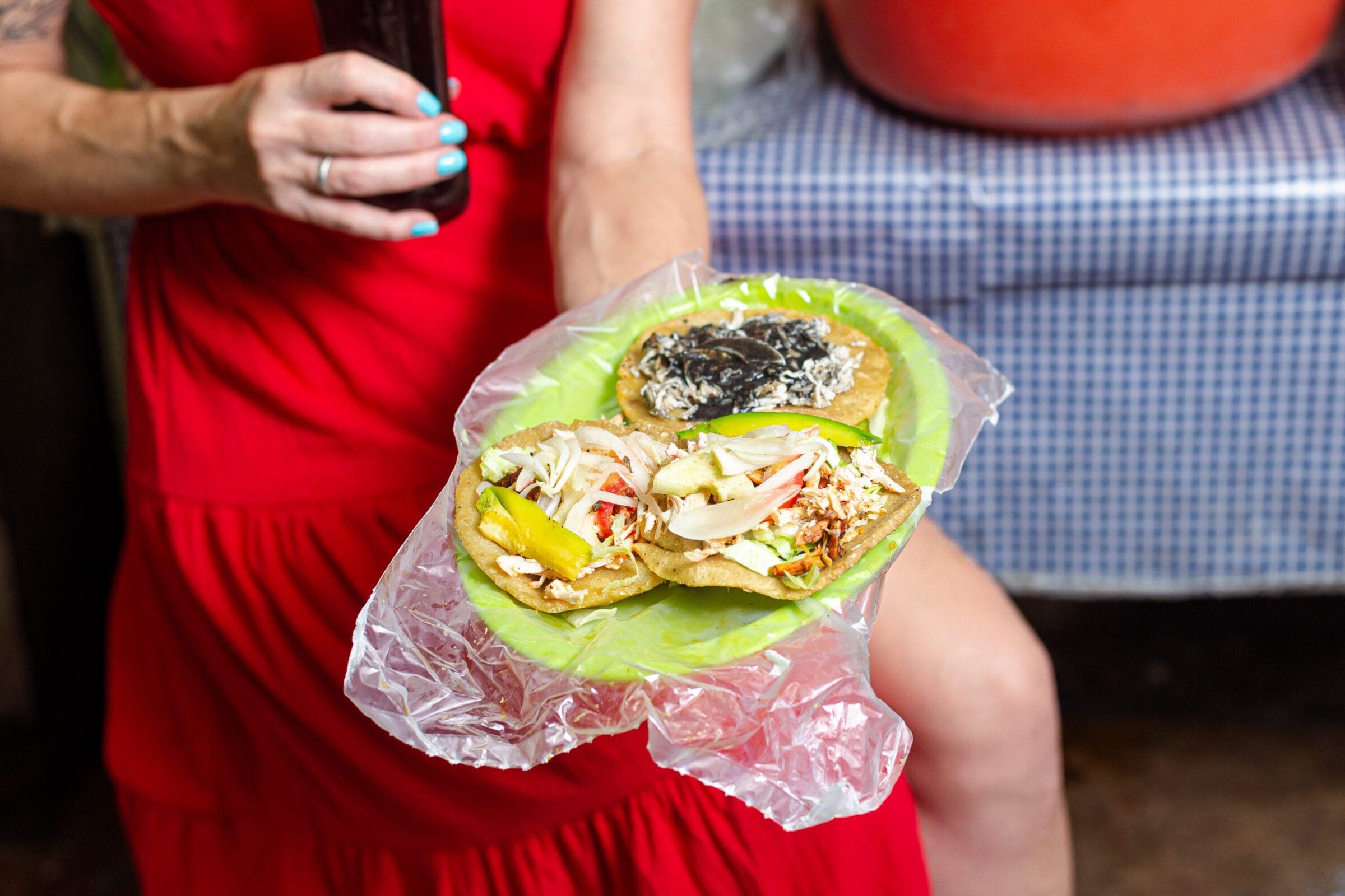 Tostadas from a market in Mexico
