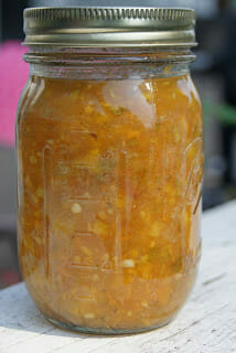 Jar of salsa