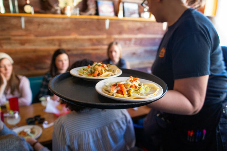 Tex Tubb's Taco Palace Green chile chicken tacos